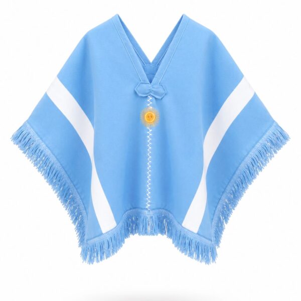 Poncho de Niños Argentina con Sol